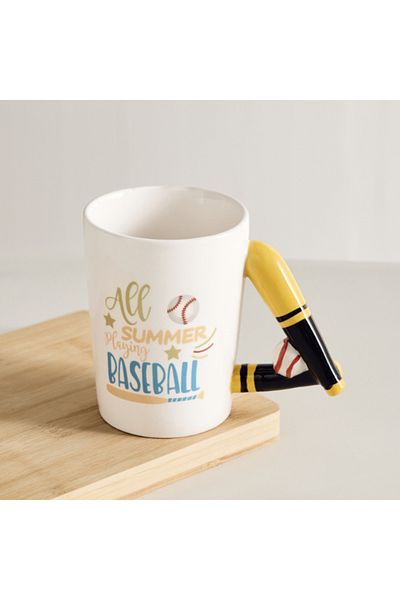 Home Box Cypher Ceramic Baseball Decal Mug 350 ml