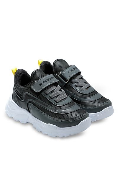 Slazenger Pantofi pentru băieți Kanon I Sneaker Negru / Gri închis
