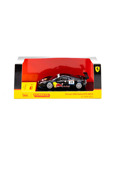 Genel Markalar IXO Tarmac Works 1:64 Ferrari 458 Italia GT3 2011 – GT Tour (Red Bull Livery) Model Araba