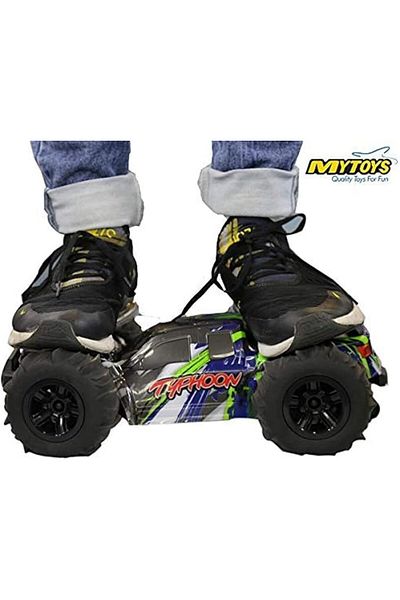 MY toys mytoys Hobbiway Typhon MT660 1/10 4WD RC Car, High Speed, Monster Truck, Off-Road, 2 Batteries