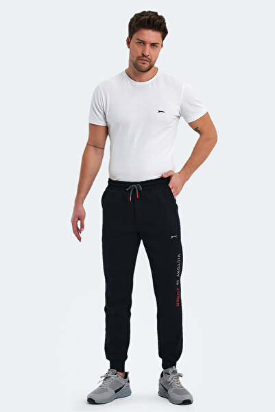 Slazenger NAHAL I Erkek Cepli Siyah Eşofman Altı