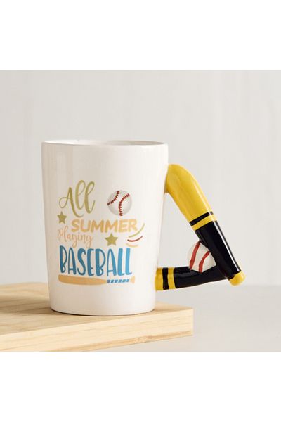 Home Box Cypher Ceramic Baseball Decal Mug 350 ml
