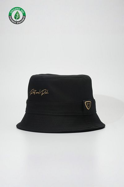 Rust&Rich Black Bucket Hat - Women & Men, Timeless Collection Basic