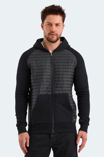 Slazenger Black Sweatshirt of Bass Men's Song Tiyarığının