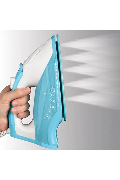 RUSSELL HOBBS مكواة بخار اكوا، قاعدة سيراميك، 2400 واط، خزان 240 مل، دفعة بخار 115 جرام، 26482