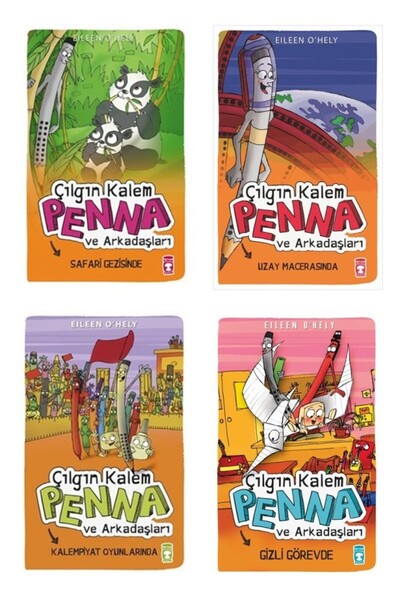Timaş Çocuk Çılgın Kalem Penna ve Arkadaşları Seti 4 Kitap