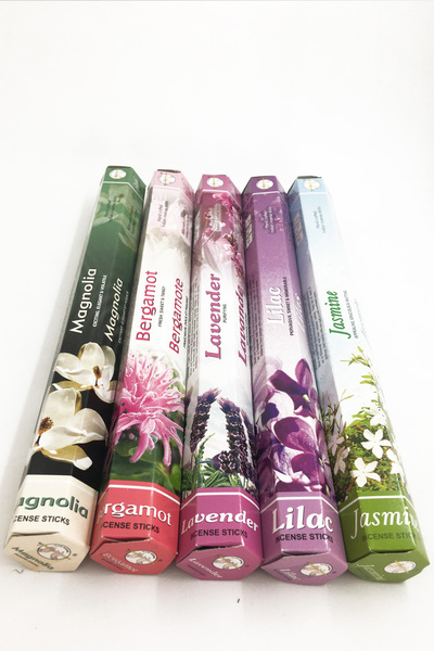 Flute Tütsü 5 Çeşit Manolya, Bergamot, Lavanta, Leylak, Yasemin