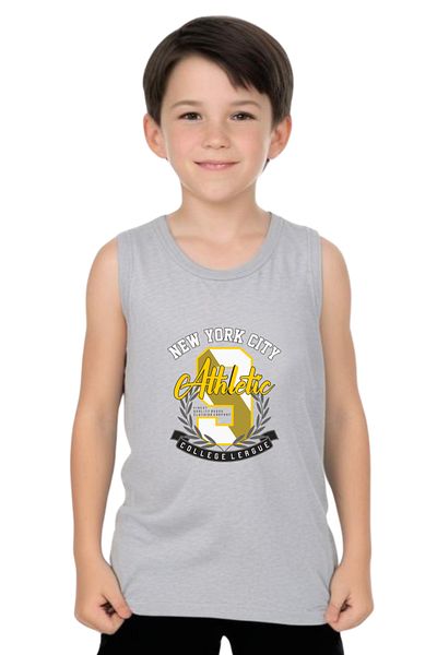 YA KO KİDS Athletic 9 Printed Boys Strappy T-Shirt and Shorts Bottom-Top Set