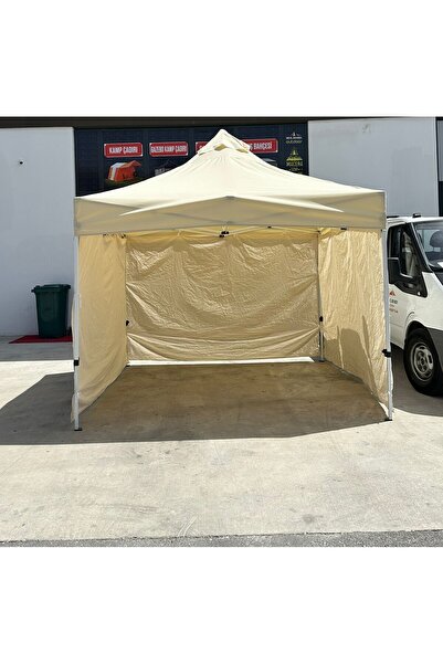 ERBİL 3x3 Gazebo Çardak 3 Taraf Ince Bezle Kaplı