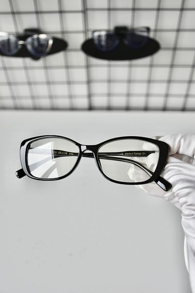DSN Black Bone Glass Exchange 52 Ekartman Transparent Women Unisex Blue Light Protection Screen Glasses