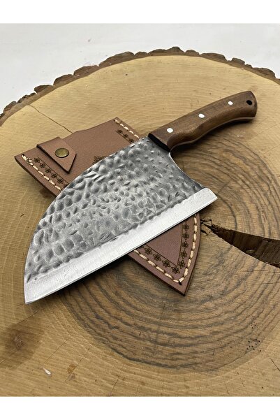 göcen El Yapımı Dövme Almazan Bıçak Kılflı Erkekler için Kişiselletirilebilir Hediye Kamp ve Doğa Bıçağı