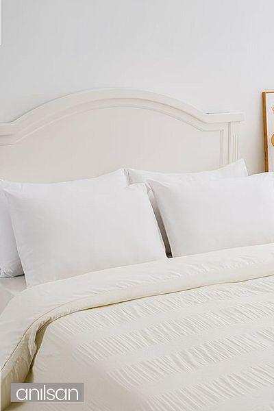 Anılsan 600gr, 50x70cm, Bead Silicone Filled 4-piece Microfiber Anti-allergic Pillow Set