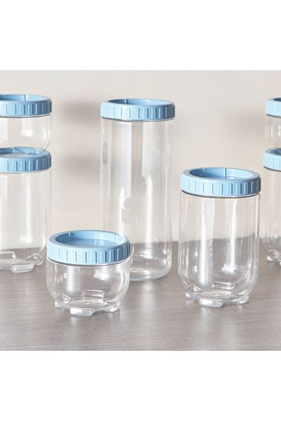 Home Box Spectra 7-Piece Stack and Store Jar Set