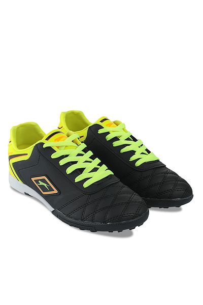 Slazenger Pantofi de fotbal Hugo Hs pentru baieti negri/galbeni