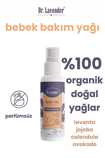 Dr.Lavender Lavanta Özlü Sakinleştirici Ve Rahatlatıcı Bebek Bakım Yağı 100 ml