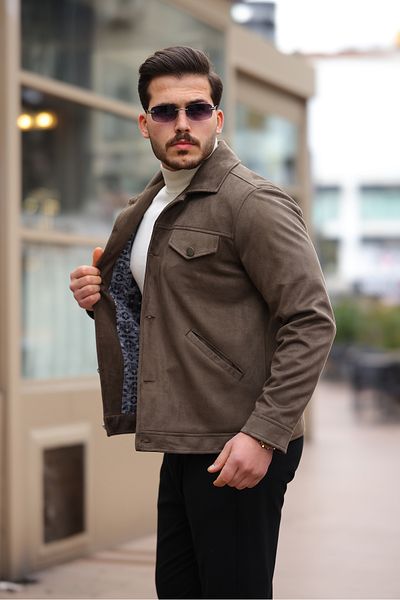Boymen Ανδρικό σουέτ μπουφάν εποχιακό μπουφάν