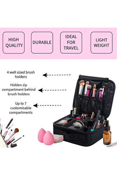 Primo Plus Black portable makeup bag