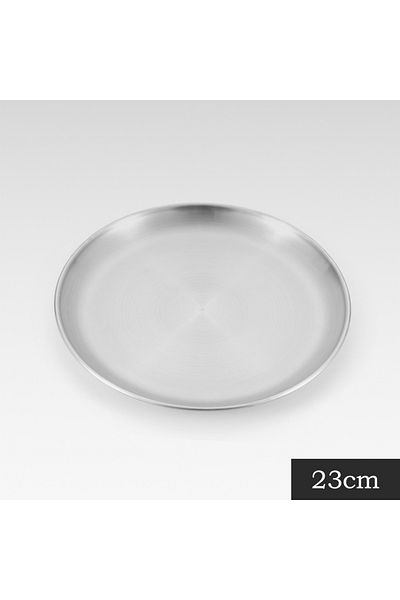 Choice Diameter 23cm Camping Plate Stainless Steel Outdoor Camping Tableware Dinner Food Container Bbq Picn