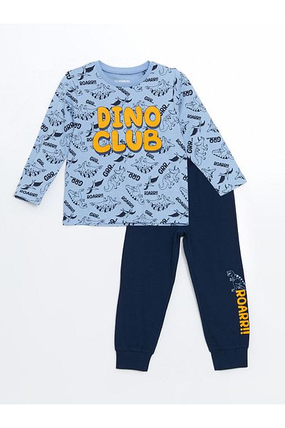 LC Waikiki Crew Neck Male Child Pajamas Set S5Fe82Z1Nvy