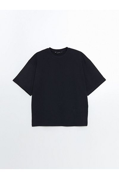 LC Waikiki Ανδρικό T-Shirt XSIDE Navy Blue Crew Neck χτενισμένο βαμβακερό