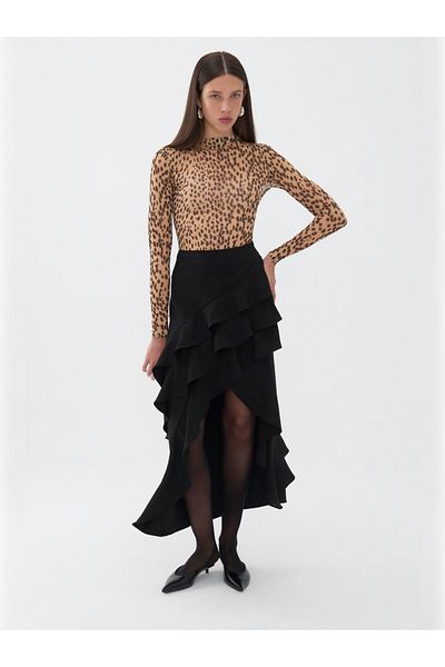 Nocturne Long Flounce Skirt