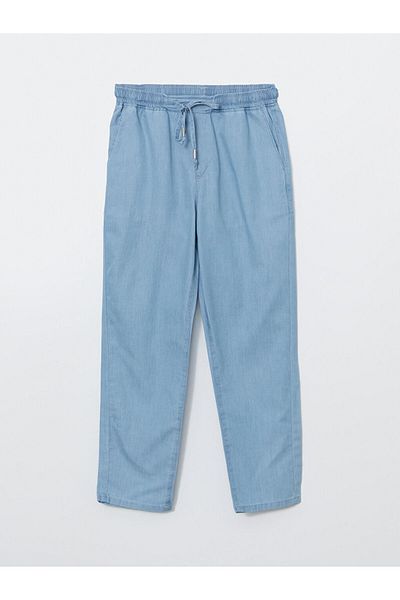 LC Waikiki Pantaloni de jeans pentru femei LCW Modest Indigo cu talie elastică