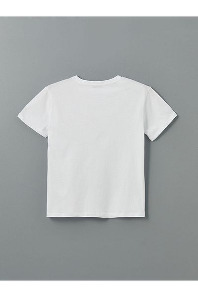 LC Waikiki Γυναικείο μπλουζάκι με στάμπα Crew Neck