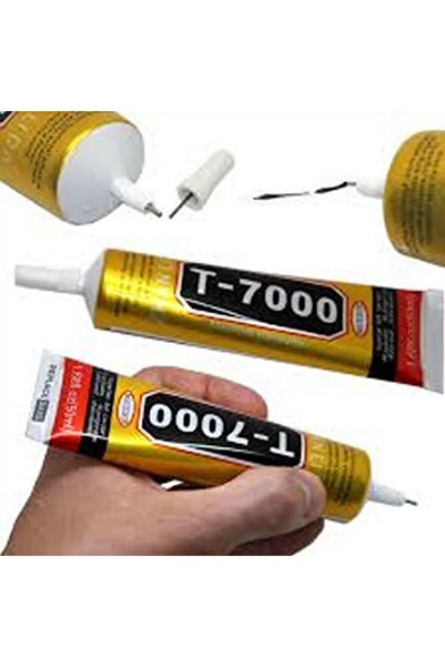 Genel Markalar T7000 Dokunmatik Ekran Cam Kapak Çerçeve Yapıştırıcı 50ml Siyah