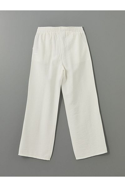 LC Waikiki LCW Elastic Waist Wide Leg Women's Trousers