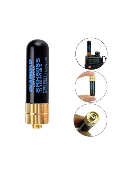MBL 5cm Universal Dual Band Kısa Telsiz Anteni-Dişi UV-82 UV-K5 K6 ..