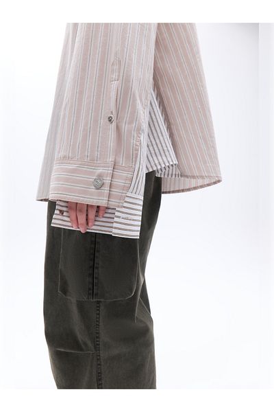 Nocturne Striped Patterned Oversize Shirt