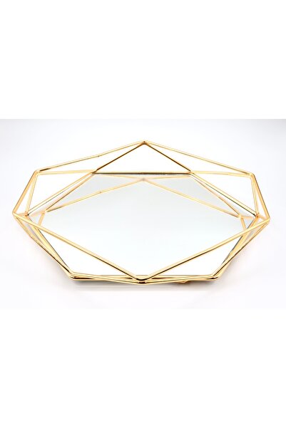 Genel Markalar Prizma Aynalı Sunum Tepsisi Orta Boy (35*31*7.5)