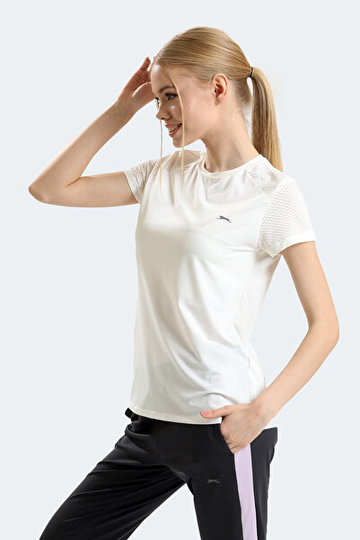 Slazenger Raıl Kadın T-shirt Ekru