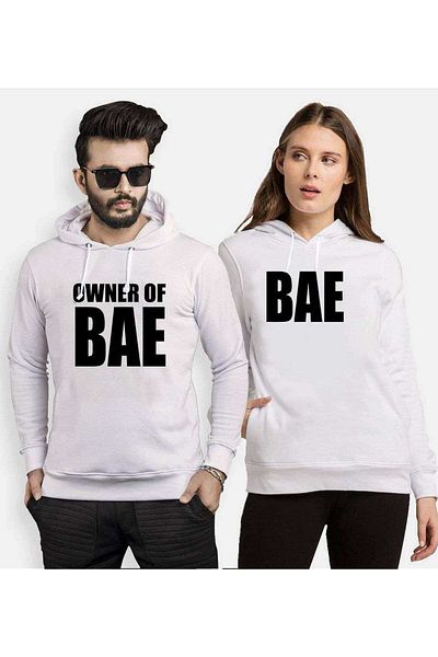 Tshirthane Owner Of Bae Lover Combinations Hooded Couple Combination