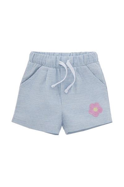Miny Center Blue Baby Girl Shorts - Minycenter 24K010