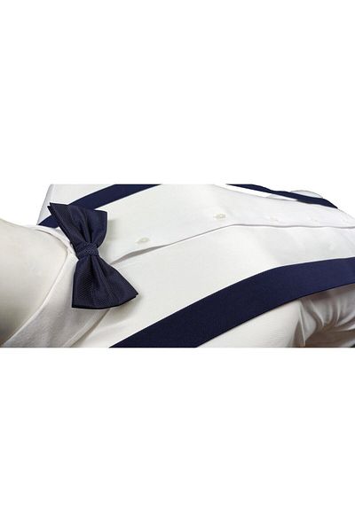 Elegante Cravatte Комплект от тиранти и папионка в тъмносин цвят