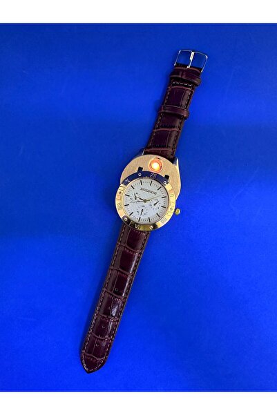 Arda-Han Ticaret Metal Kol Saati Usb Şarjlı Çakmak Hem Saat Hem Çakmak