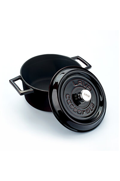 Lava Trendy Premium Series Iron Cast Deep Pot 20 cm Majolika Purple Akyüzhome