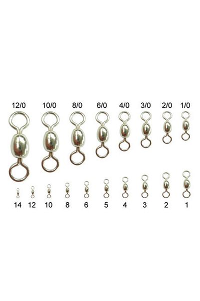 SAVEX Ty-10001 Steel Ball Swivels (PACK OF 4) No:4/0
