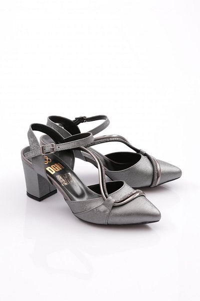 DGN Dg Pantofi cu toc cu curea la gleznă pentru femei Platinum Nova 217542328