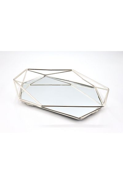 YENİCİ Prism Mirrored Presentation Tray Small Size (21*30*5)