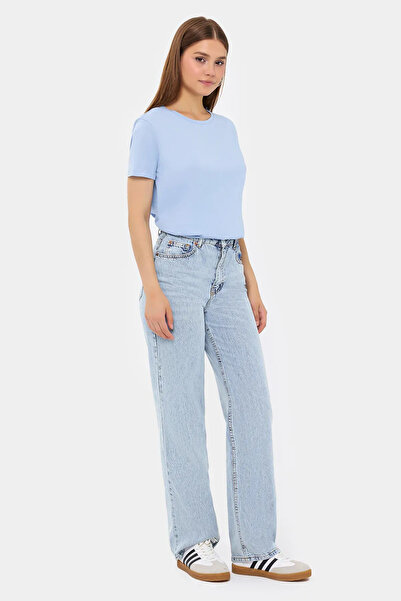 Hiccup Tricou de bază cu mânecă scurtă cu gât rotund