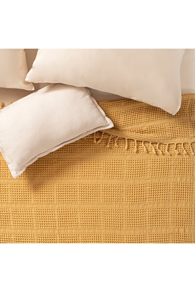 Zsa Zsa Zsu Solıd Kıng Sıze Pamuk Pike 240x220 Cm Sarı
