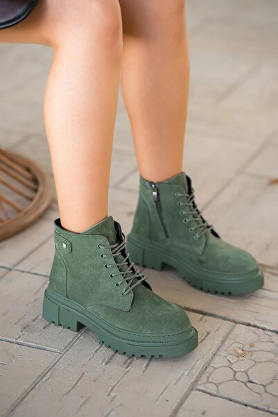 Parponi Farber Жіночі Черевики З Натуральної Замші З Камінням Зелені