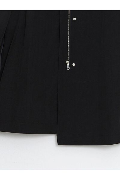 LC Waikiki Lcw Modest Shirt Collar Oversize Women's Raincoat