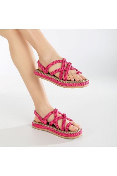Lal Shoes & Bags Costar Women's Sandals Rope Rope-fuchsia