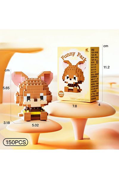 DEK Bricks Premium Series Tom and Jerry 2-Pack 3D Building Blocks Hobby Collectibles