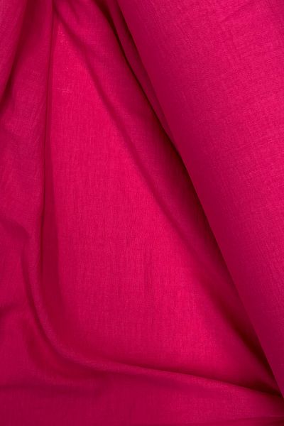 Mu Art Linen Fabric - Organic Fabric - Curtain Fabric - Thin Linen - Fabric Cover for Clothes Fuchsia 73