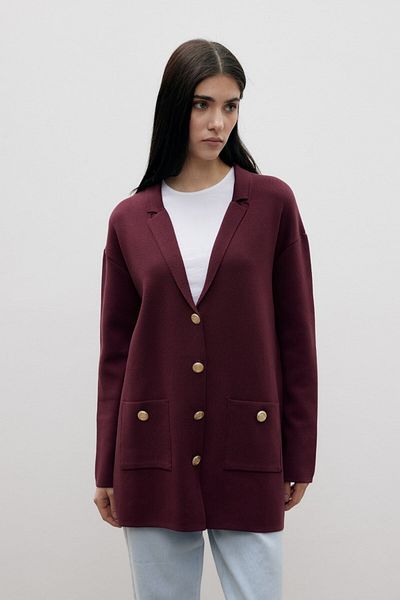 mervis Custom Yarn Knitwear Cotton Knitted Jacket