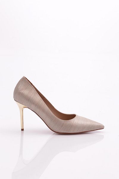 DGN 3725 Pantofi cu toc de damă Gold Breast